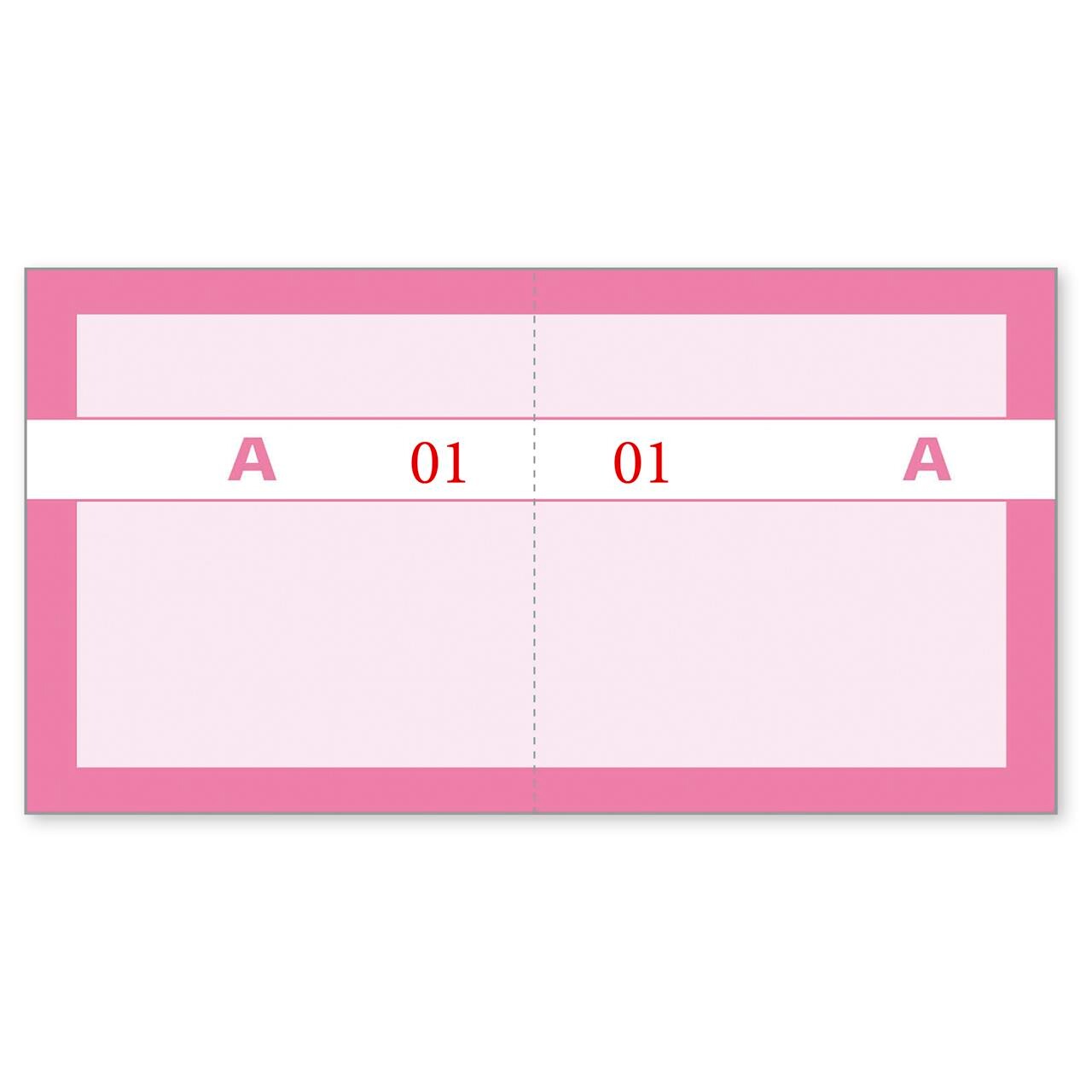 Kuponbog rosa, 2x1-100 130x70mm billede