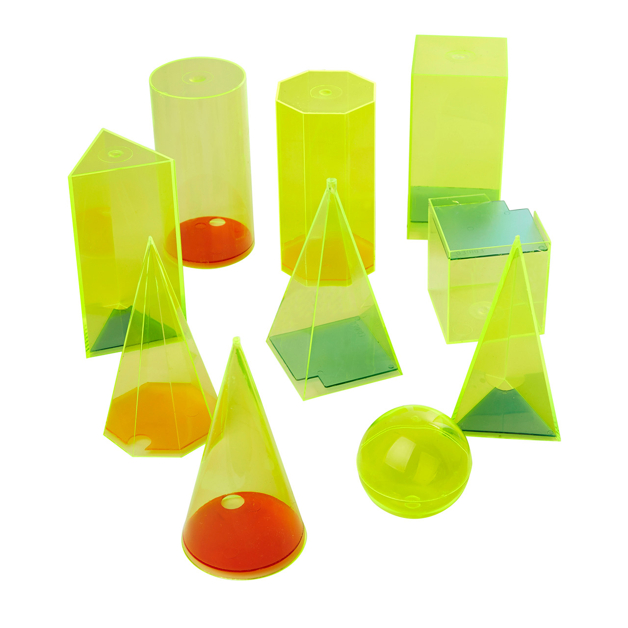 Linex geometriske figurer- 15 cm, 10 stk.