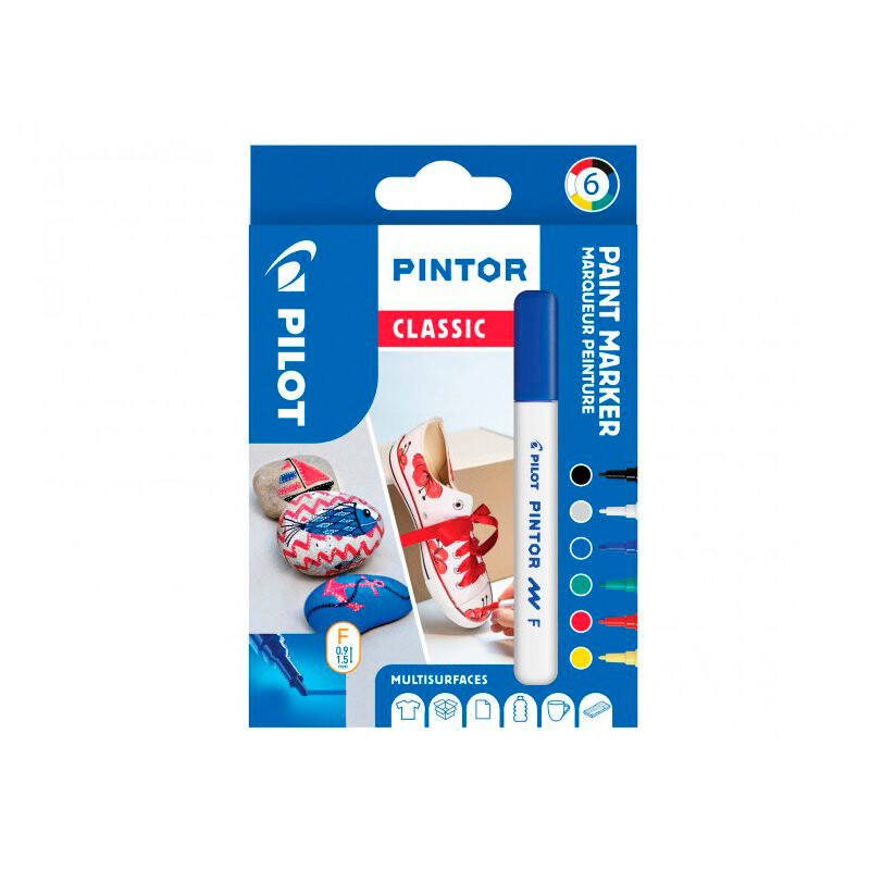 Pilot Pintor Marker Classic Fine 6 Ass