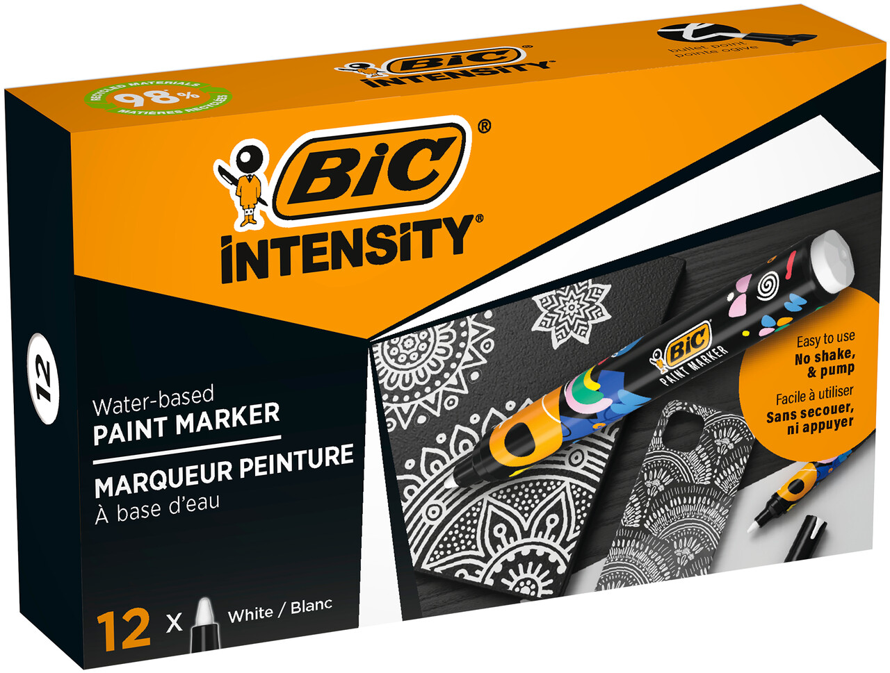 BIC Intensity paint marker, hvid