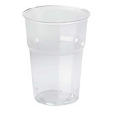 Plastglas 30 cl, klar, BIO, 1.000 stk.