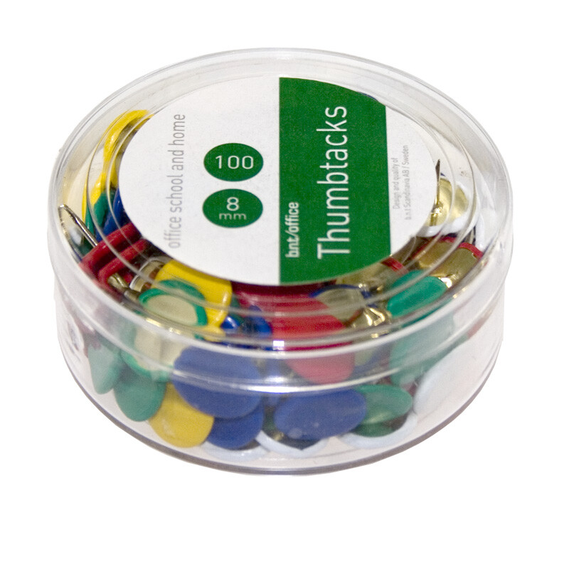 Tegnestifter 100 stk - Ass. farver