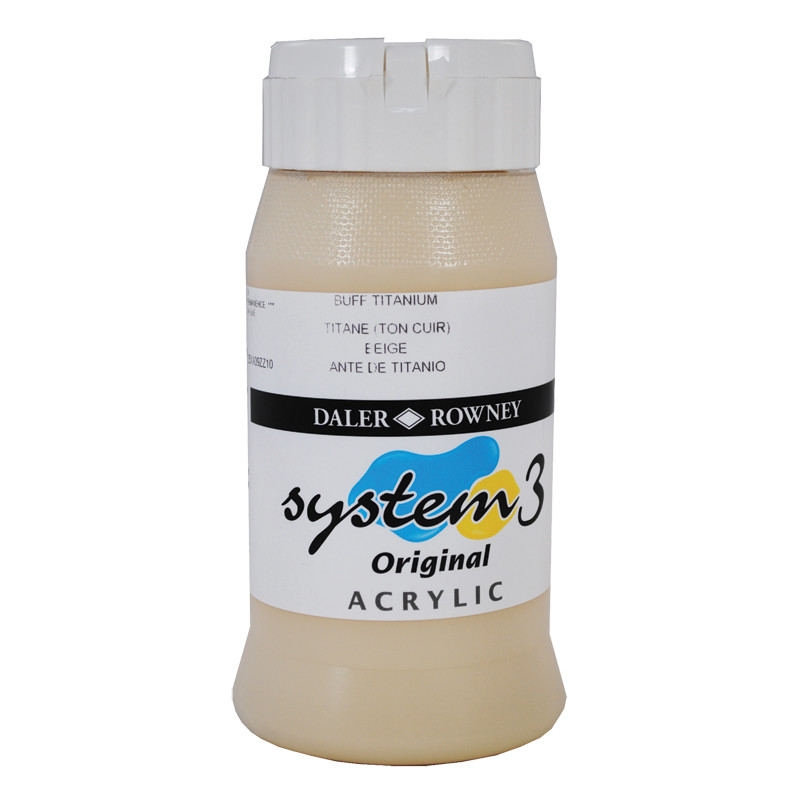 Billede af Daler Rowney System 3 - 500 ml. Buff Titanium