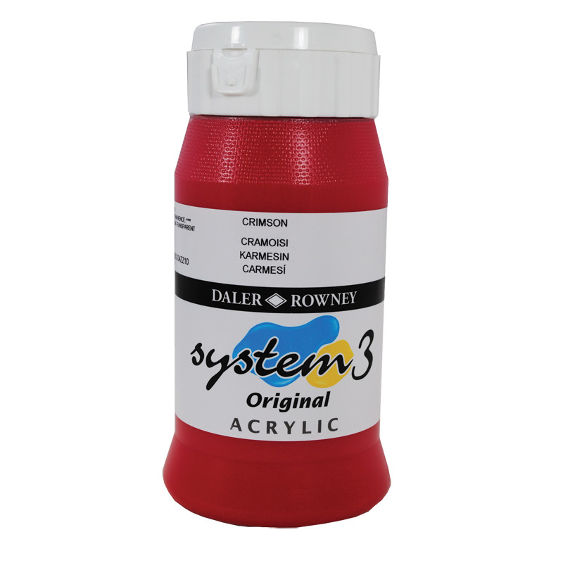 Billede af Daler Rowney - System 3 - 500 ml. Crimson