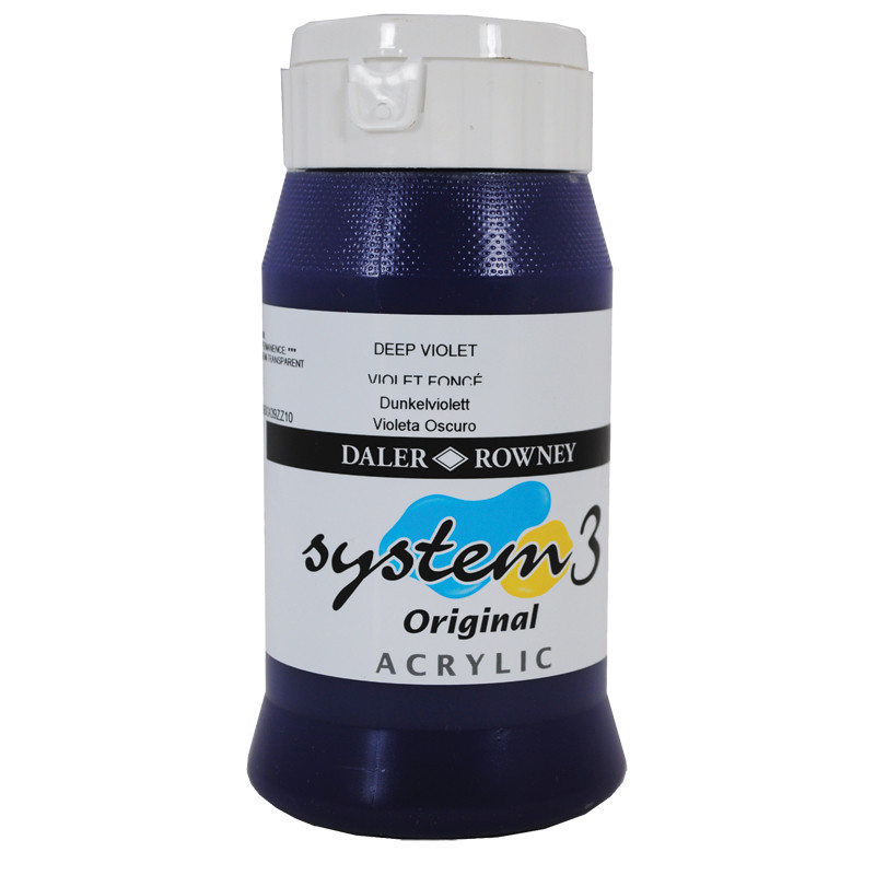 Billede af Daler Rowney - System 3 - 500 ml. Deep Violet