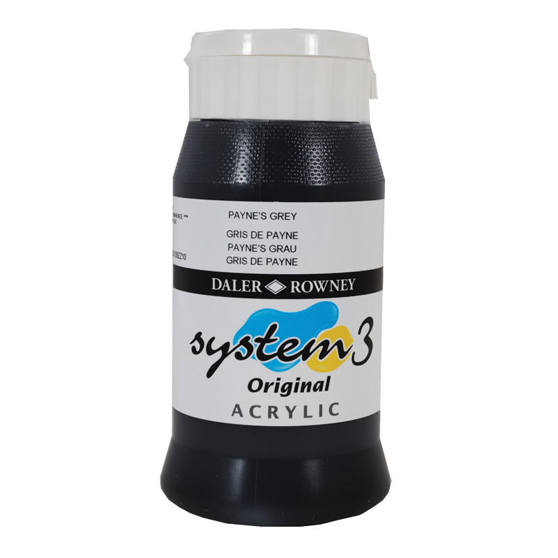 Daler Rowney System 3 - 500 ml. Payne´s Grey