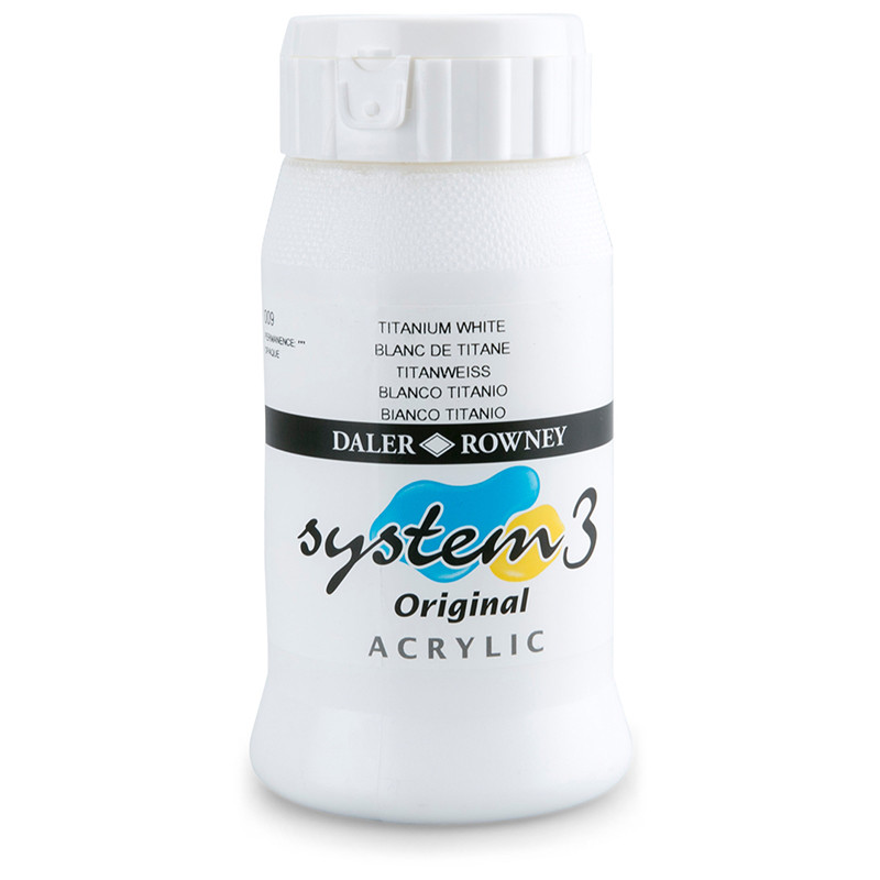 Billede af Daler Rowney System 3 - 500 ml. Titanium White