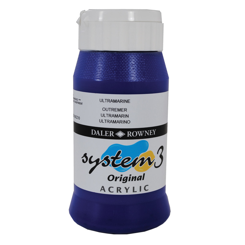 Billede af Daler Rowney - System 3 - 500 ml. Ultramarine