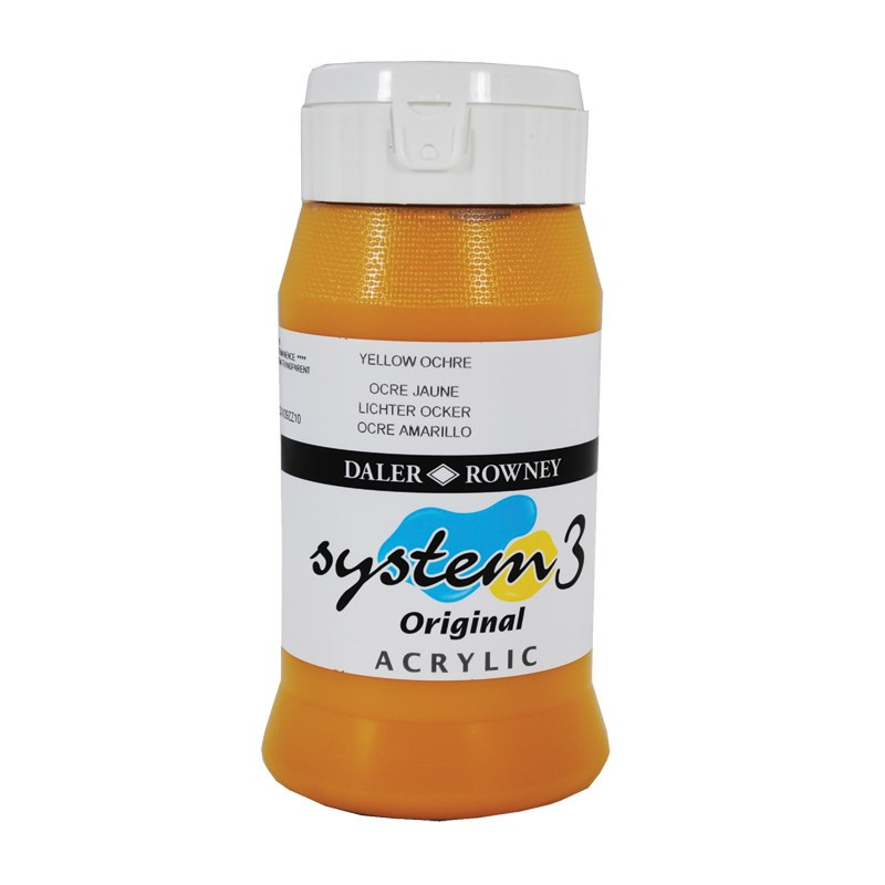 Billede af Daler Rowney - System 3 - 500 ml. Yellow Ochre