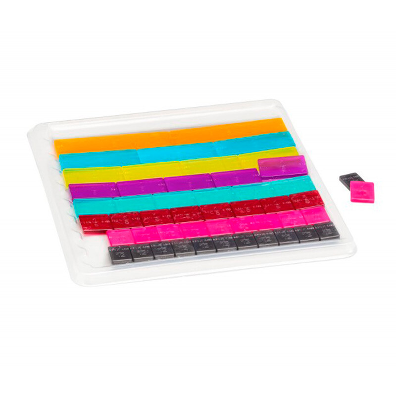 Brøksæt med brøkangivelse - 51 dele