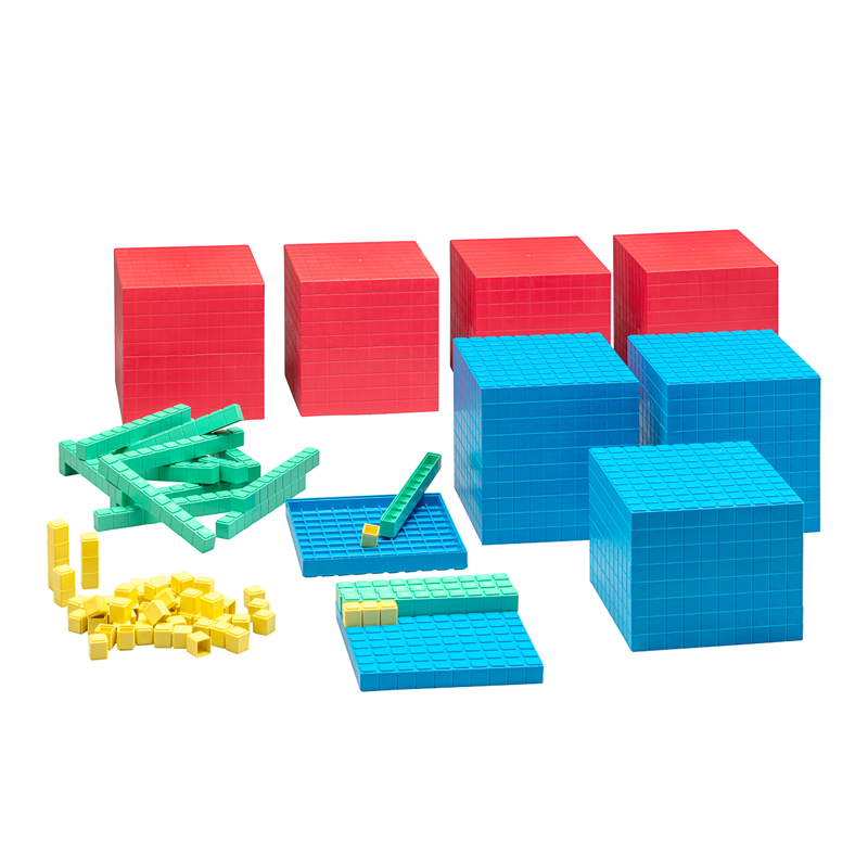 Base 10 sæt - Klassesæt op til 1000'er, RE-Plastic