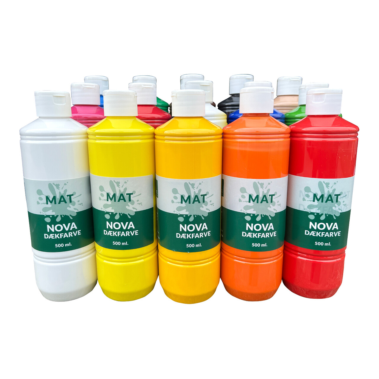Nova mat dækfarve 15 x 500 ml.