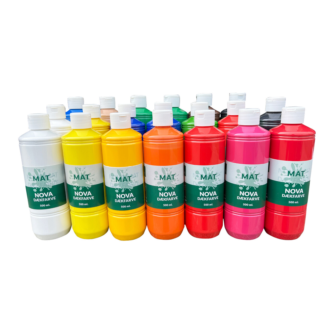 Nova mat dækfarve 20 x 500 ml.