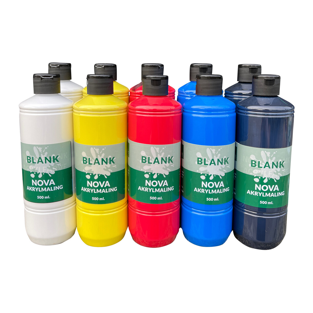 Nova Blank Akrylmaling 2 X 5. Dansk Produceret