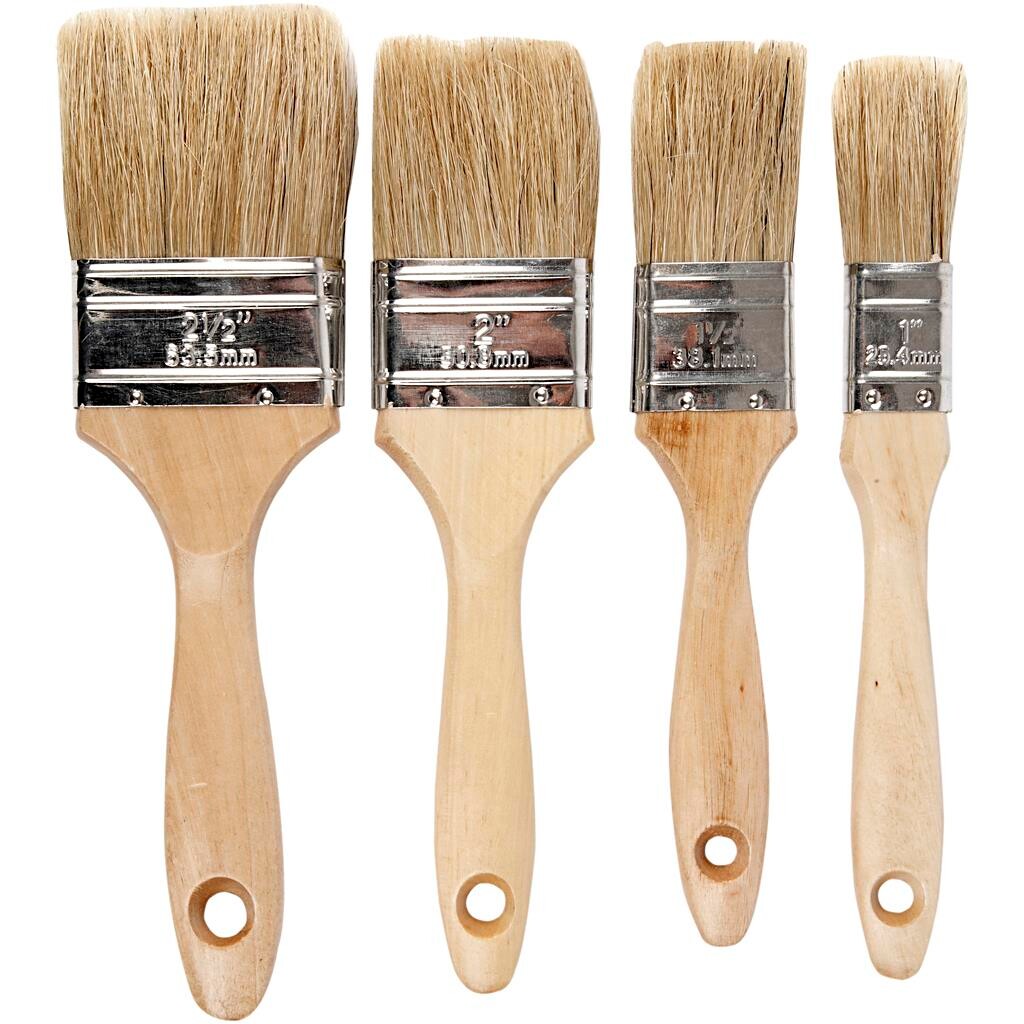 Kulissepensel, B: 2,5-6,3 cm, 4 ass. billede