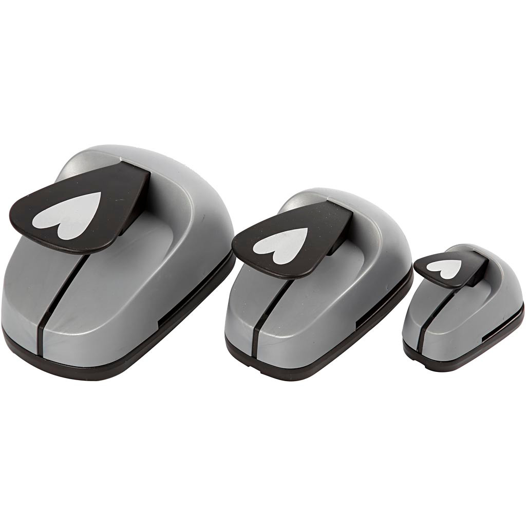 Lag-på-lag stansejernsæt, L: 25+49+75 mm. hjert 3 str. billede