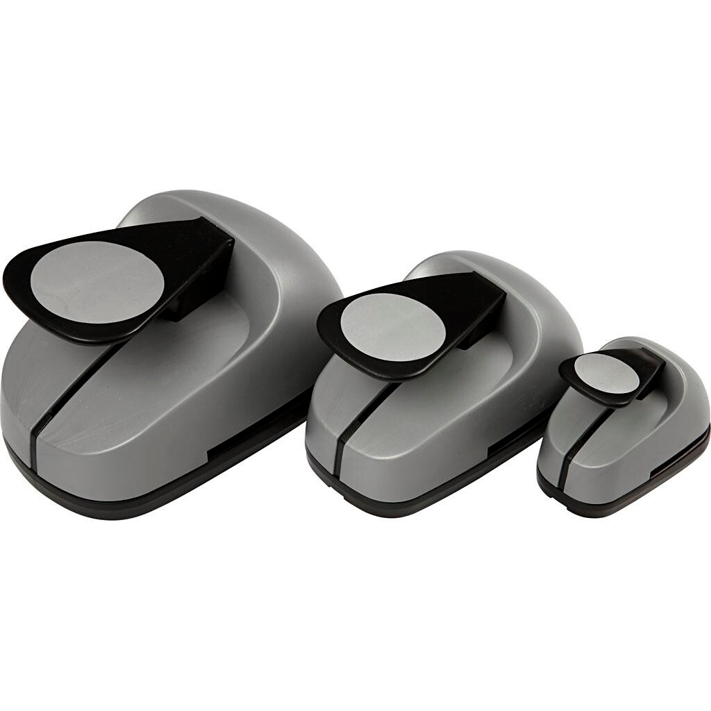 Lag-på-lag stansejernsæt, dia. 25+49+75 rund 3 str. billede