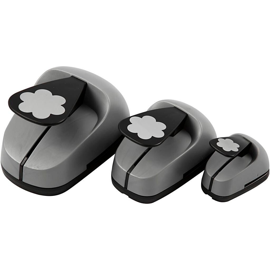 Lag-på-lag stansejernsæt, 25+49+75 mm, blomst 3 str. billede