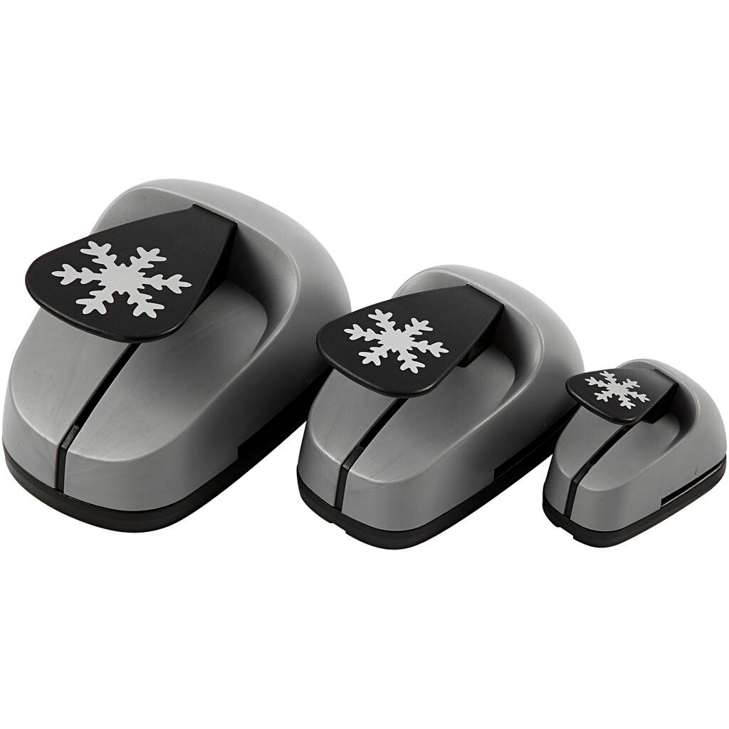 Lag-på-lag stansejernsæt, 25+49+75 mm, iskrystal 3 str. billede