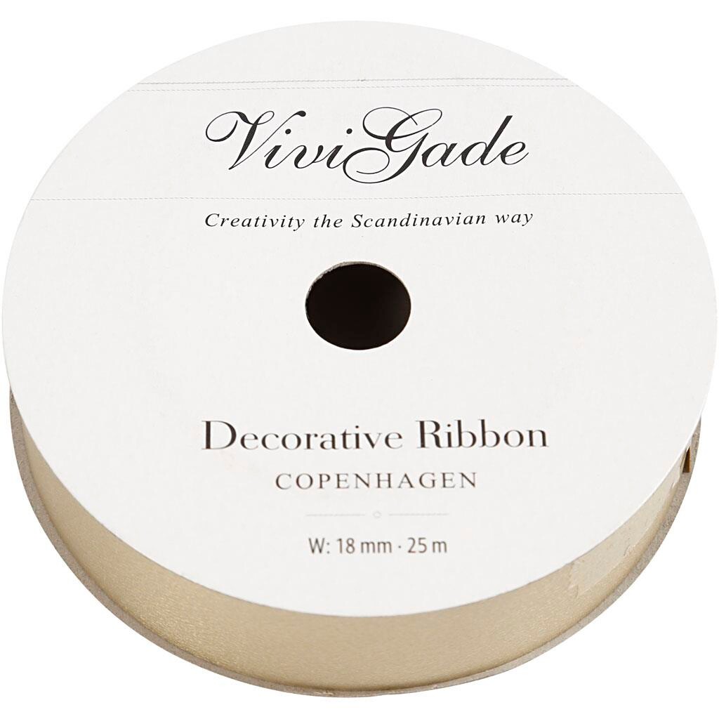 Gavebånd, B: 18 mm, guld, Copenhagen, 25 m.