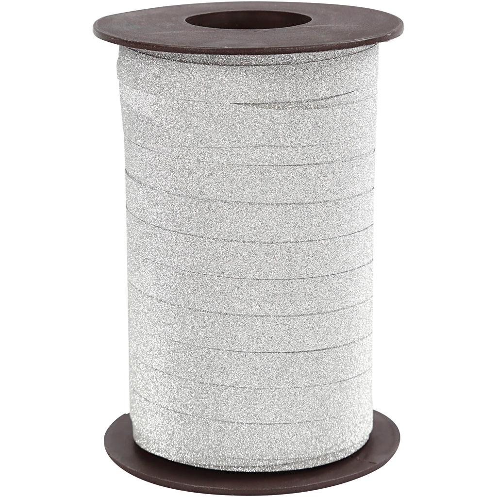 Gavebånd, B: 10 mm, sølv, 100m billede