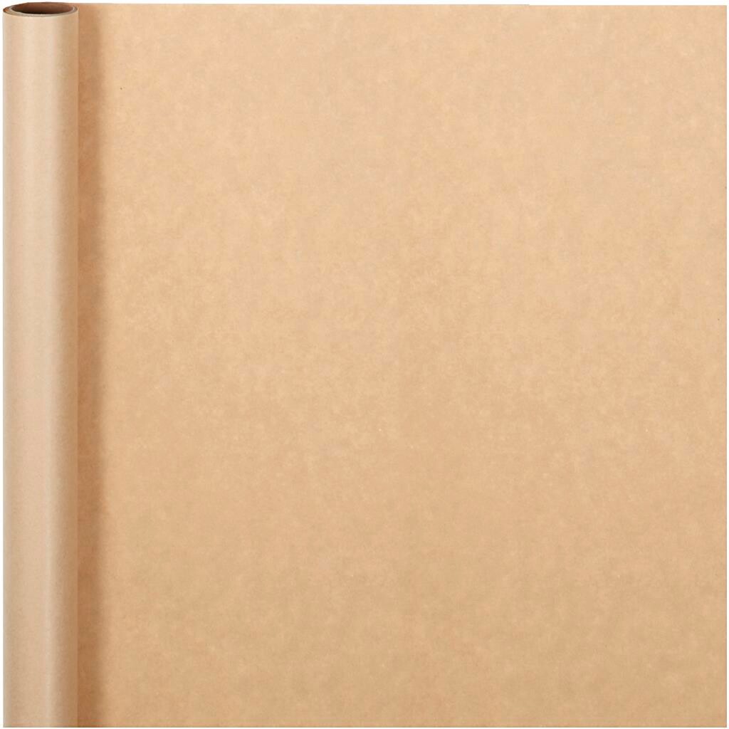 Gavepapir, B: 50 cm, natur, 5 m billede