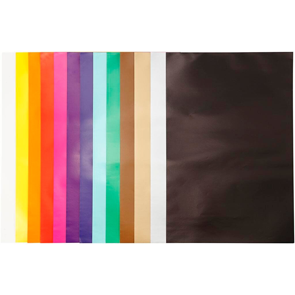 Glanspapir Sortiment 32x48 Cm 100 Ass