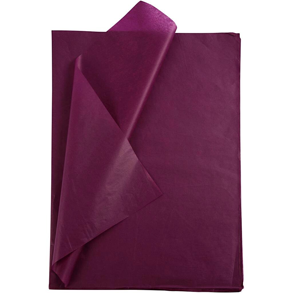 Silkepapir, ark 50x70 cm, violet, 25 ark billede