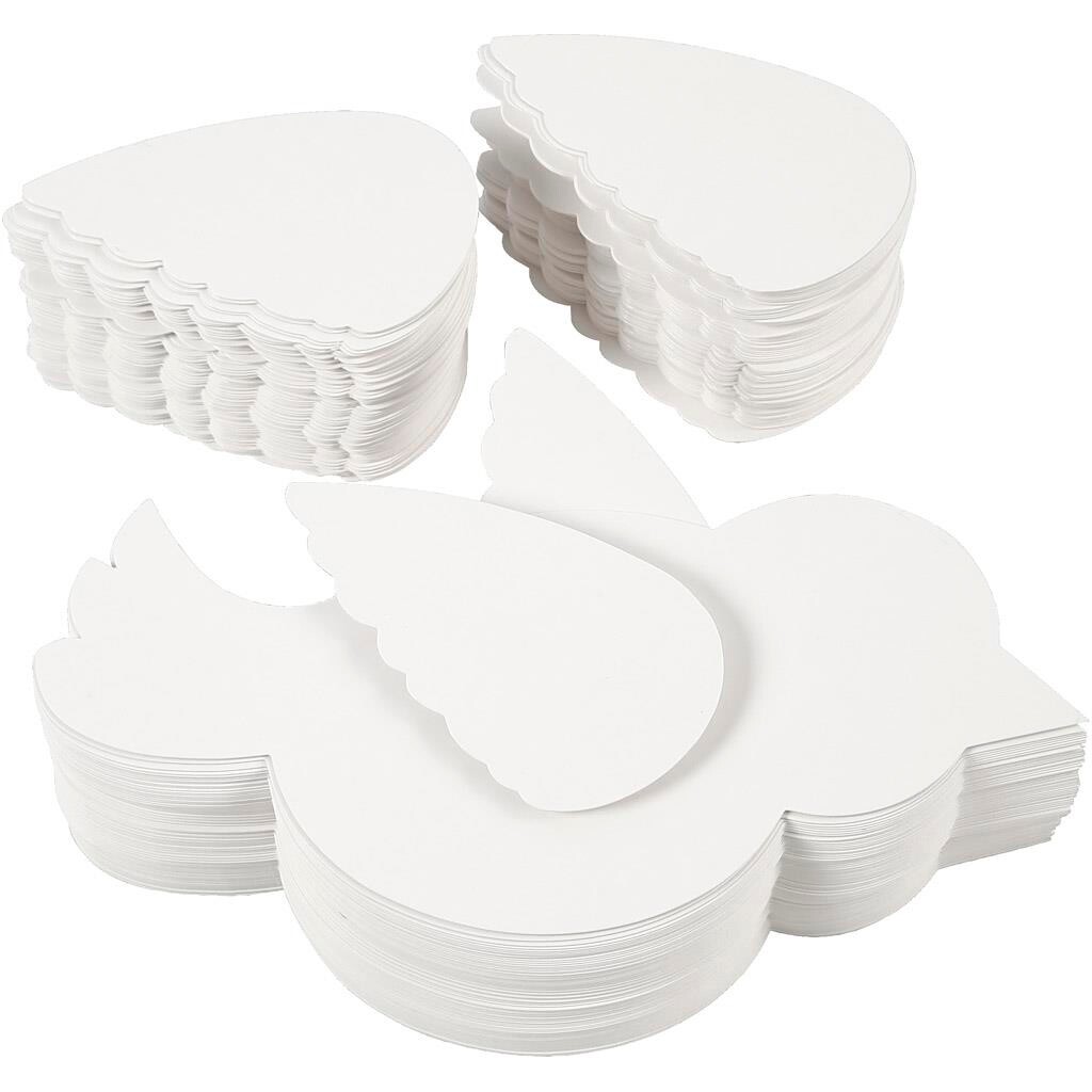 Fugl, 25 cm, hvid, 100 stk. billede