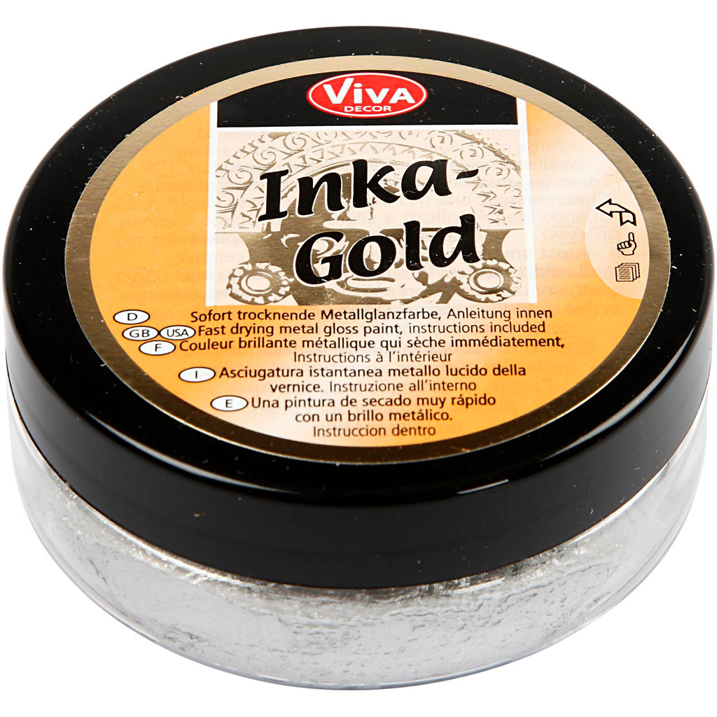 Inka-Gold, silver, 50 ml billede