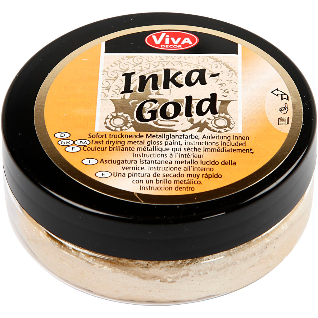 Inka-Gold, lys guld, 50 ml billede