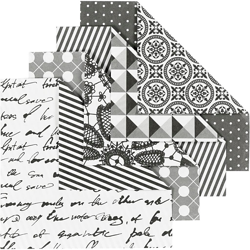 Origamipapir, 10x10 cm, Paris, 50 ass. a billede