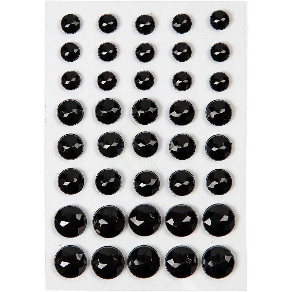 Rhinsten 6 8 10 Mm Sort Paris 40 Ass