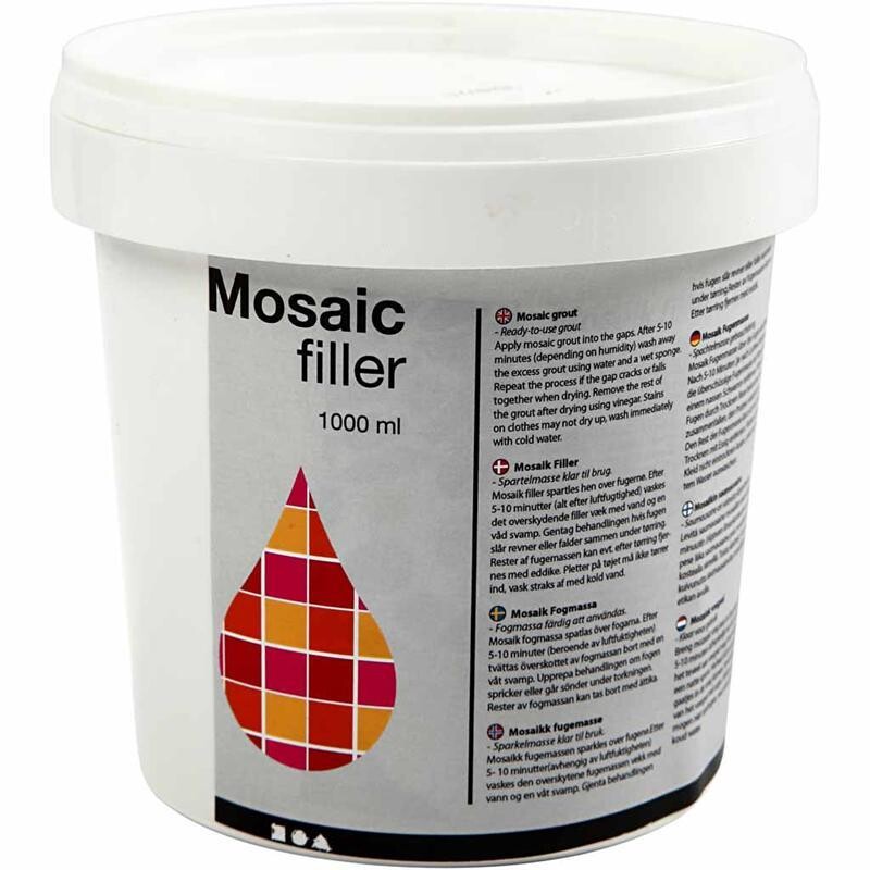 Mosaikfiller, Hvid, 1000 ml billede