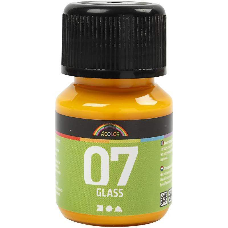 Billede af A-Color Glass, gul, 30 ml