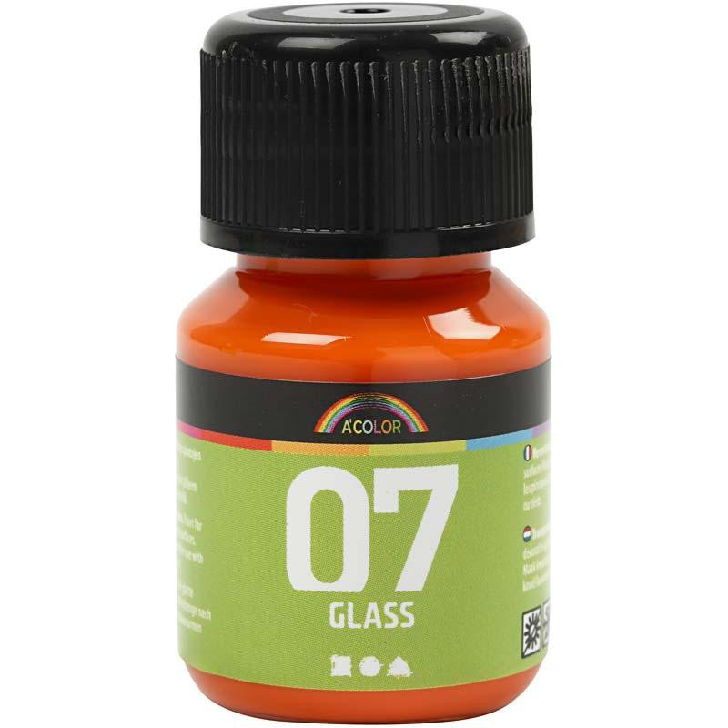 Billede af A-Color Glass, orange, 30 ml
