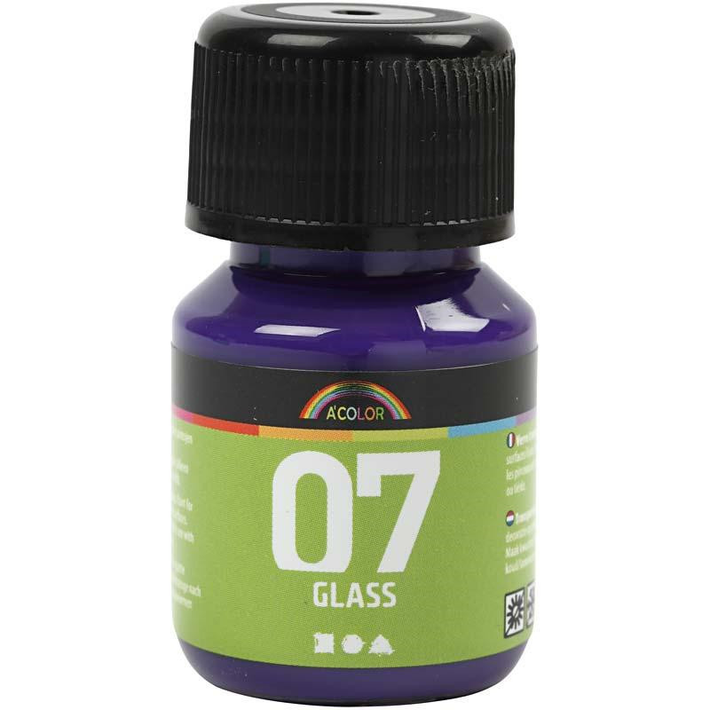 Billede af A-Color Glass, rød/violet, 30 ml