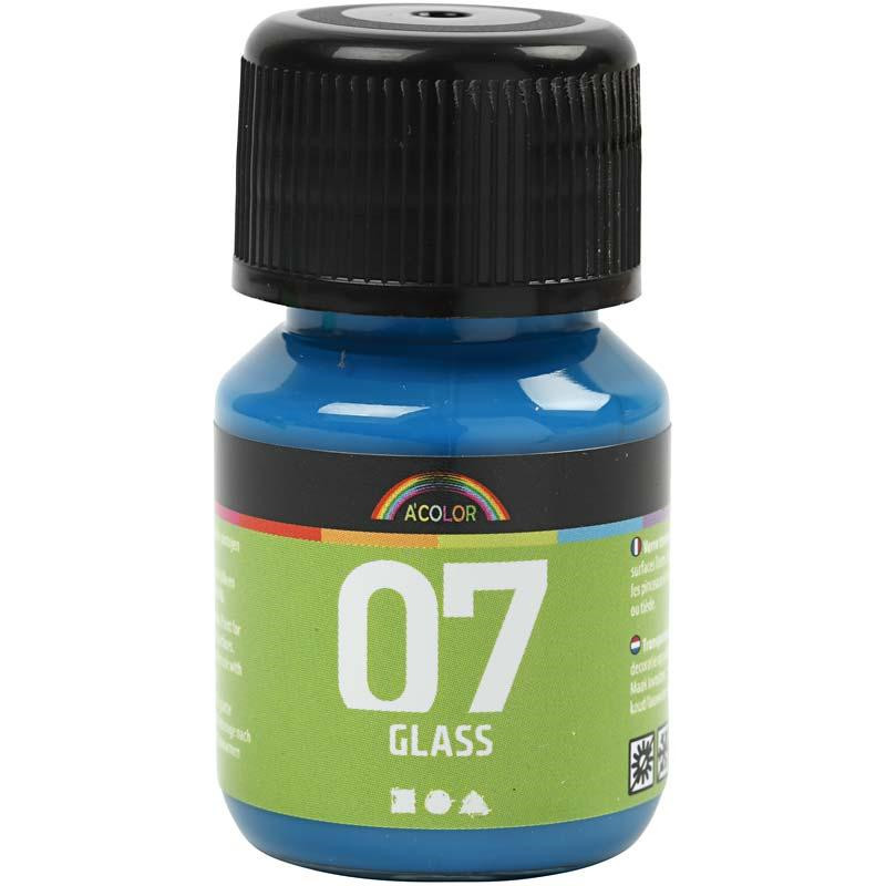 Billede af A-Color Glass, turkis, 30 ml