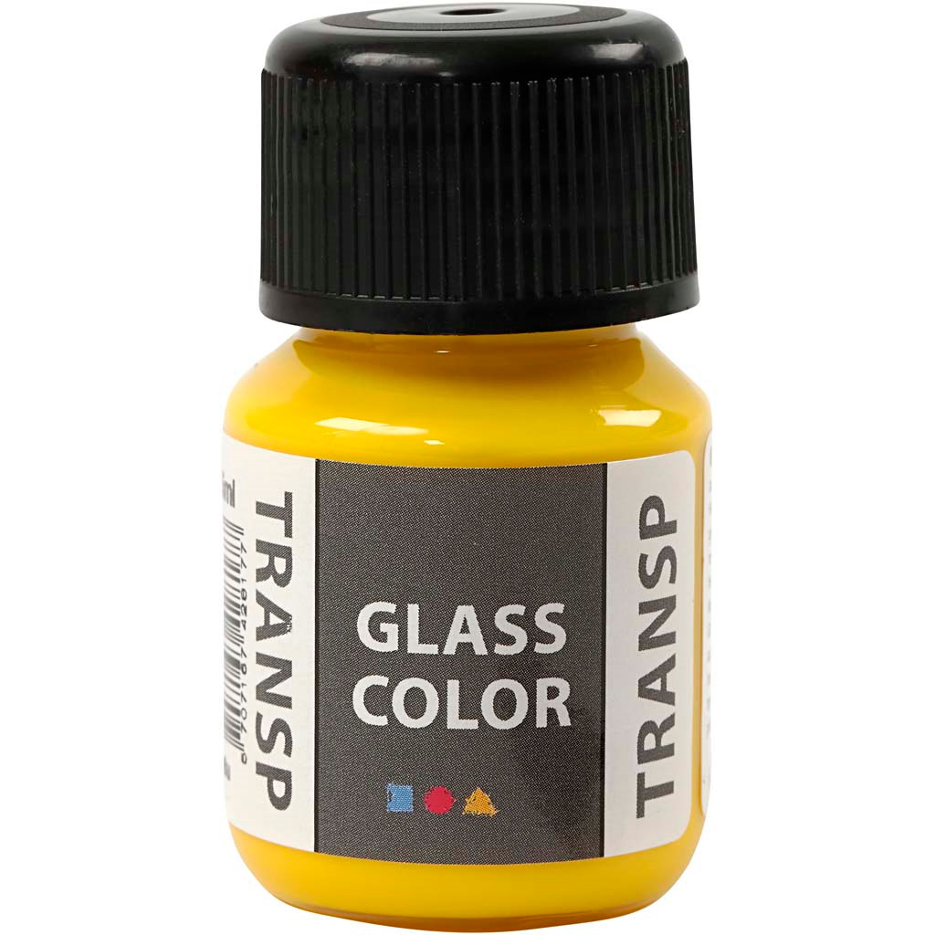 Billede af Glass Color Transparent, citron gul, 35 ml