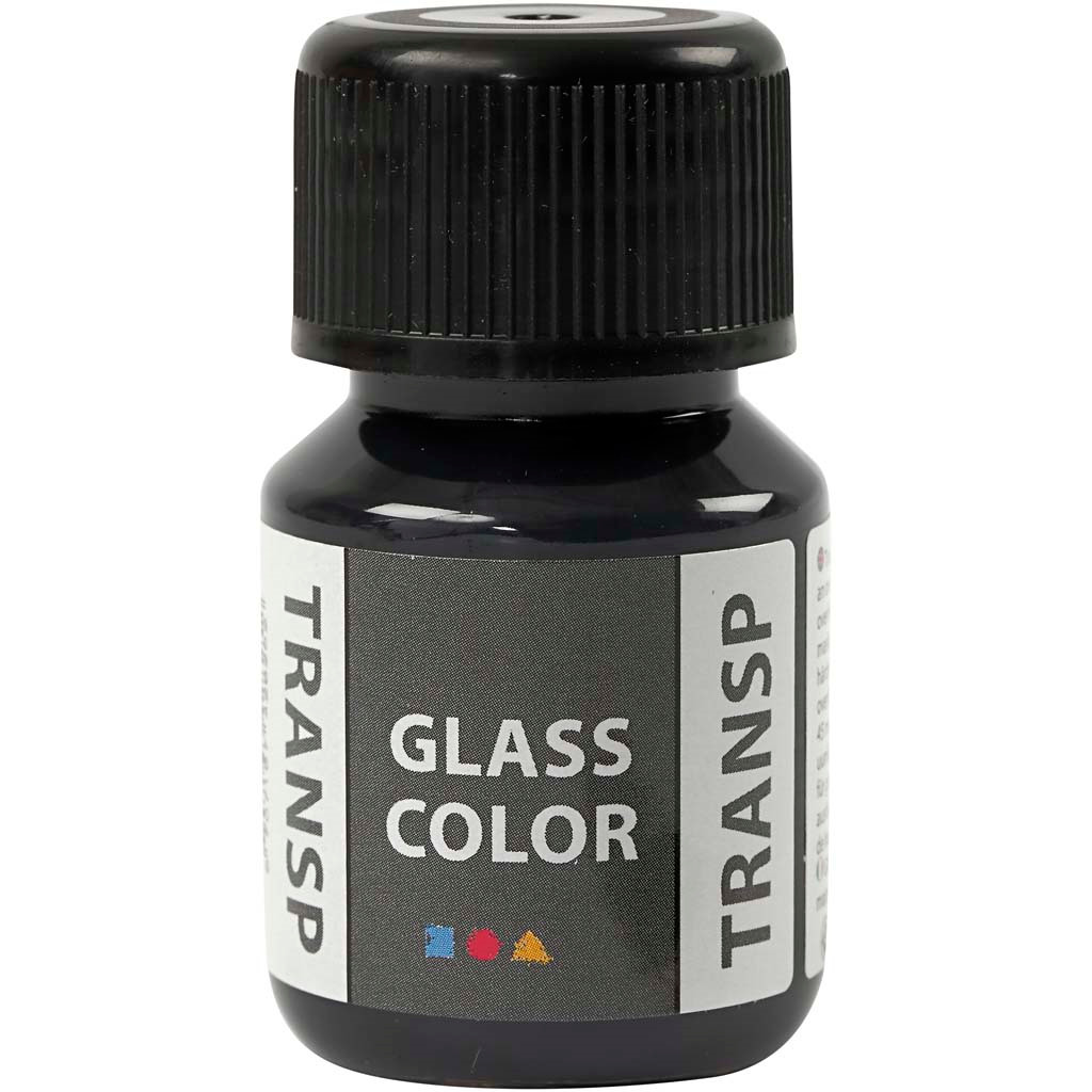 Billede af Glass Color Transparent, sort, 35 ml