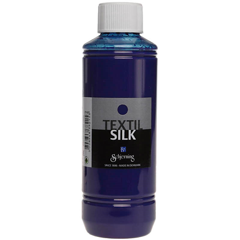 Textil Silk, kongeblå, 250 ml