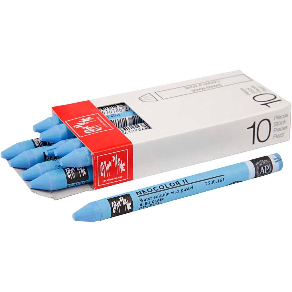 Caran d'Ache Neocolor 2 - Light Blue (161), 10 stk.