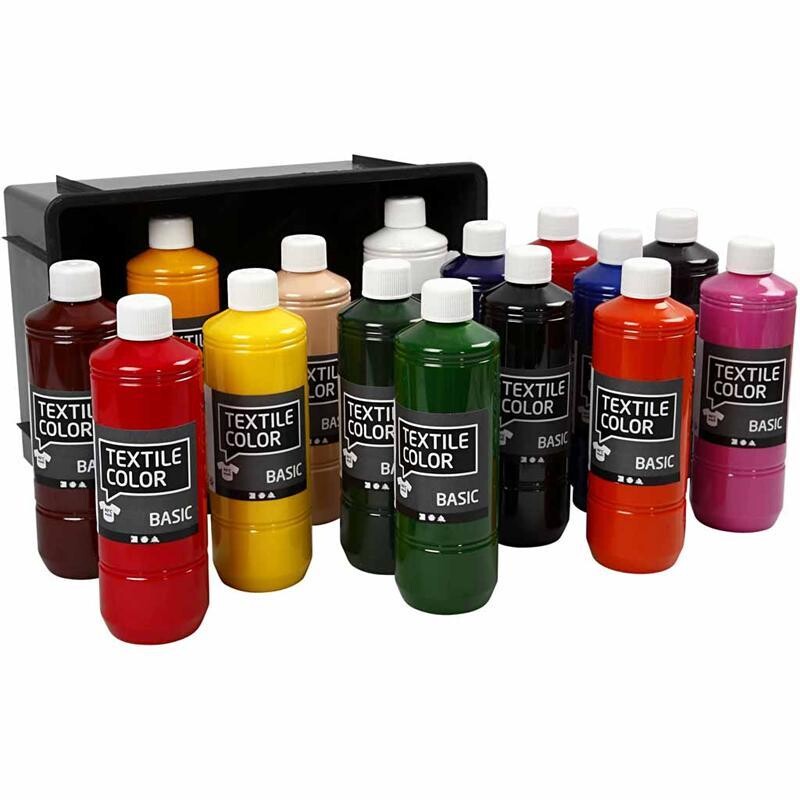 Textile Color Sortiment Ass. Farver 15x500ml