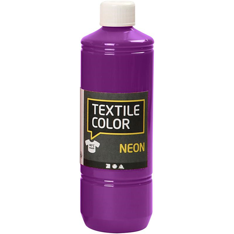 Billede af Textile Color, neon lilla, 500 ml