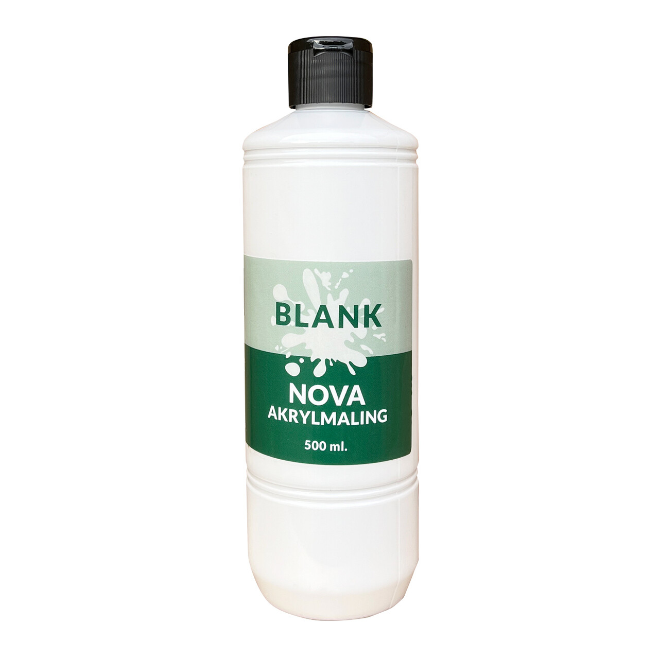 Nova blank akrylmaling - 500 ml. Hvid.