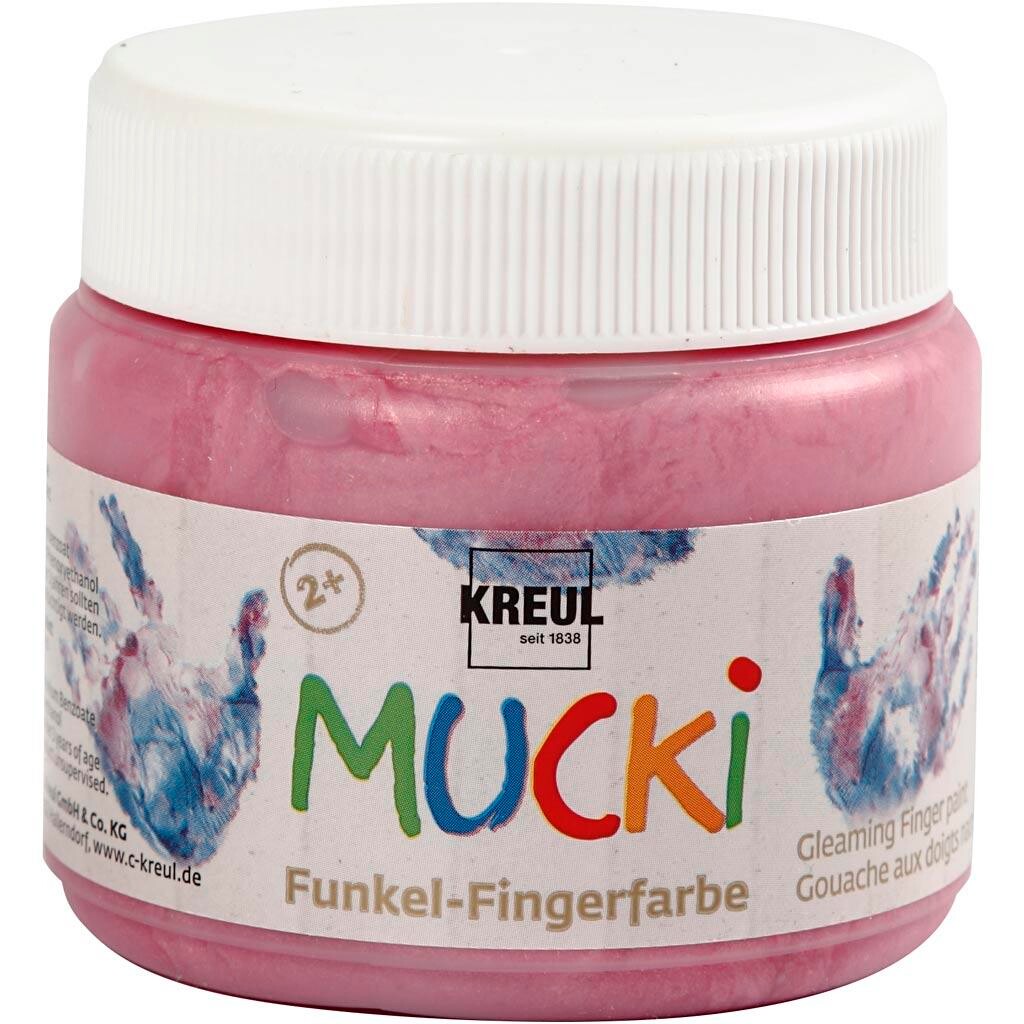 Billede af Fingermaling, metallic rosa, 150ml