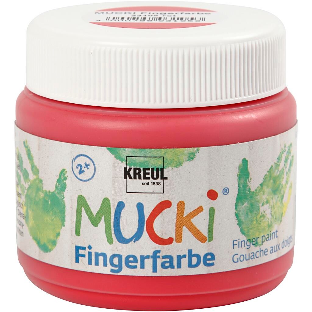 Billede af Fingermaling, rød, 150ml