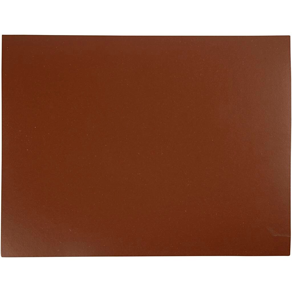 Linoleumsplade, 30x39 cm, brun, 1 ark billede