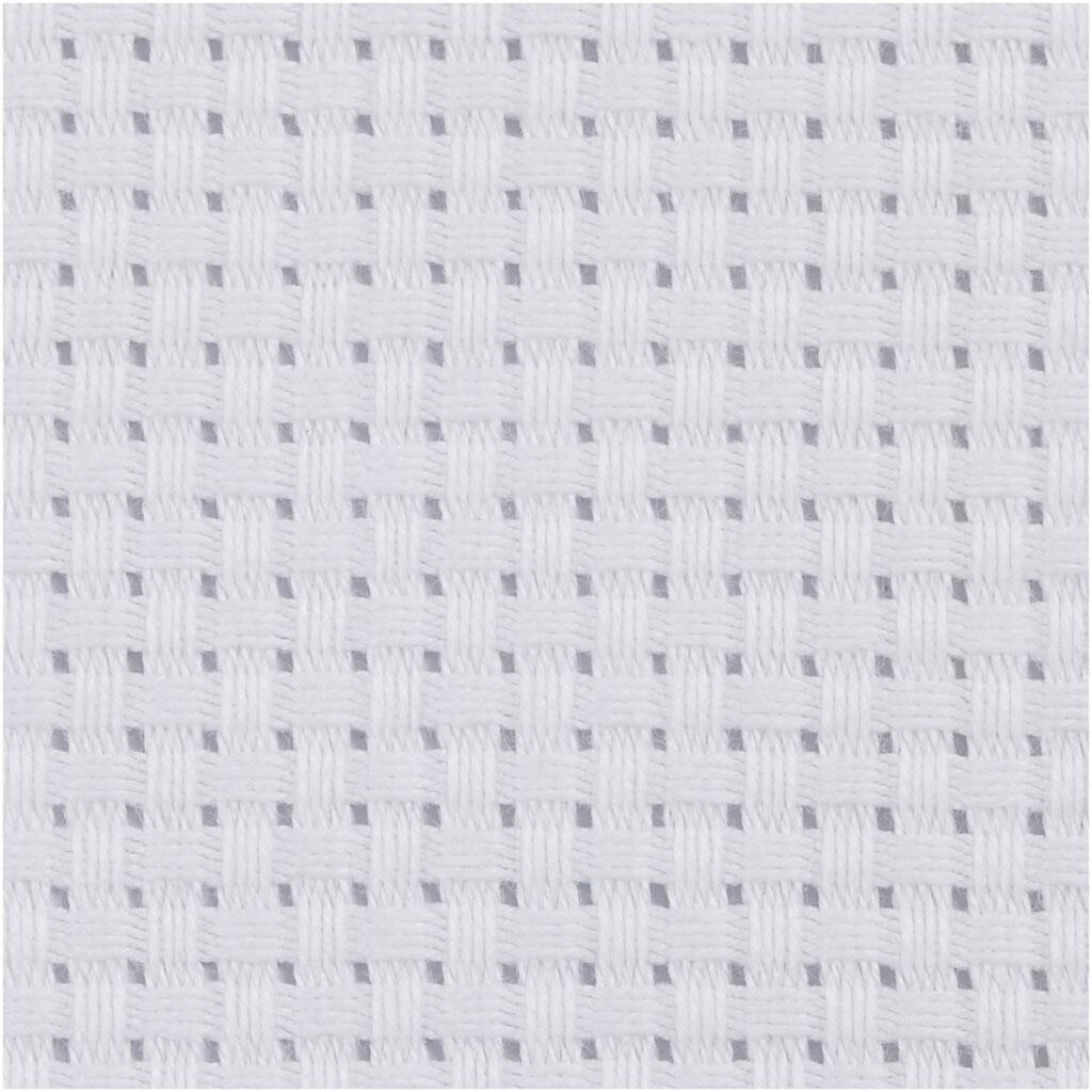 Aida stof, 50x50 cm, hvid, 1 stk. billede