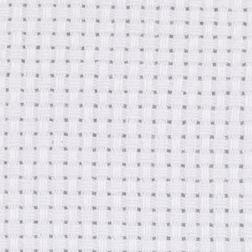 Aida stof, 50x50 cm, hvid, 1 stk. billede